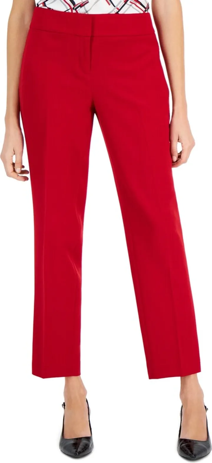 Kasper Women's Mid-Rise Slim-Leg Pants
