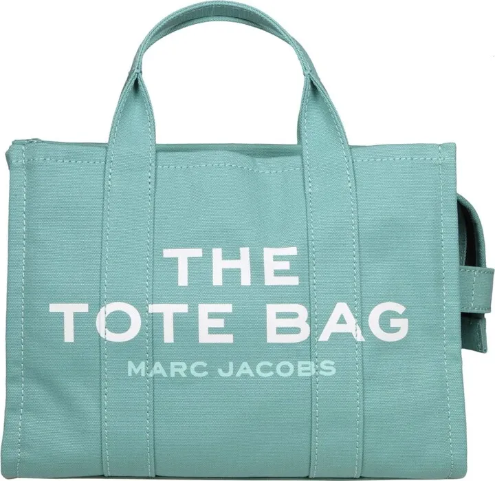 The Small Tote In Wasabi Color Canvas