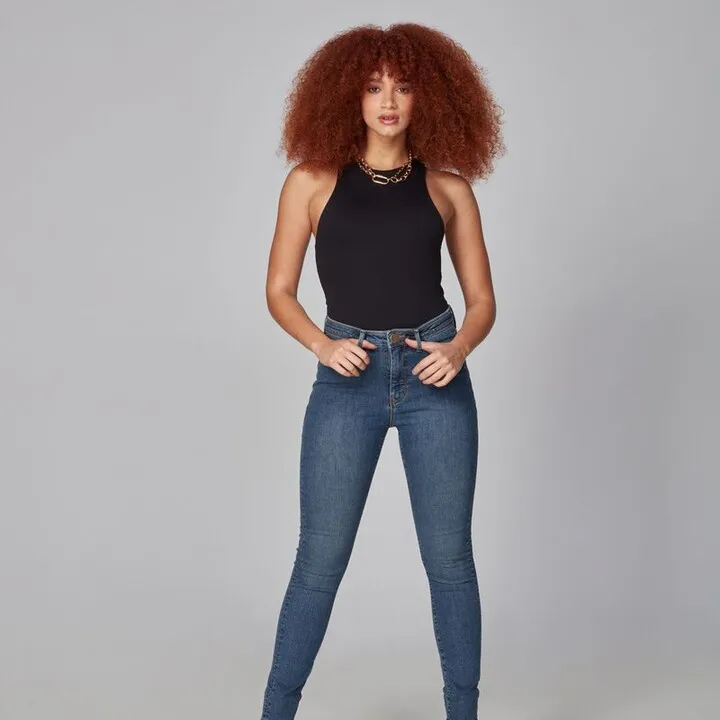 Lola Jeans Alexa-RCB High-Rise Skinny Jean - Rugged Classic Blue