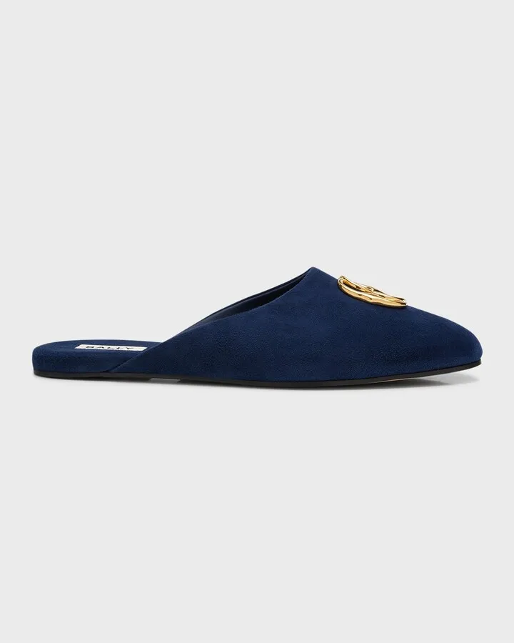 Men's Gylon Logo Leather Slippers