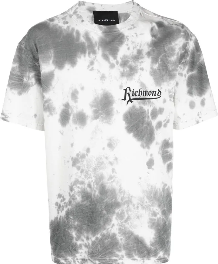 logo tie-dye T-shirt
