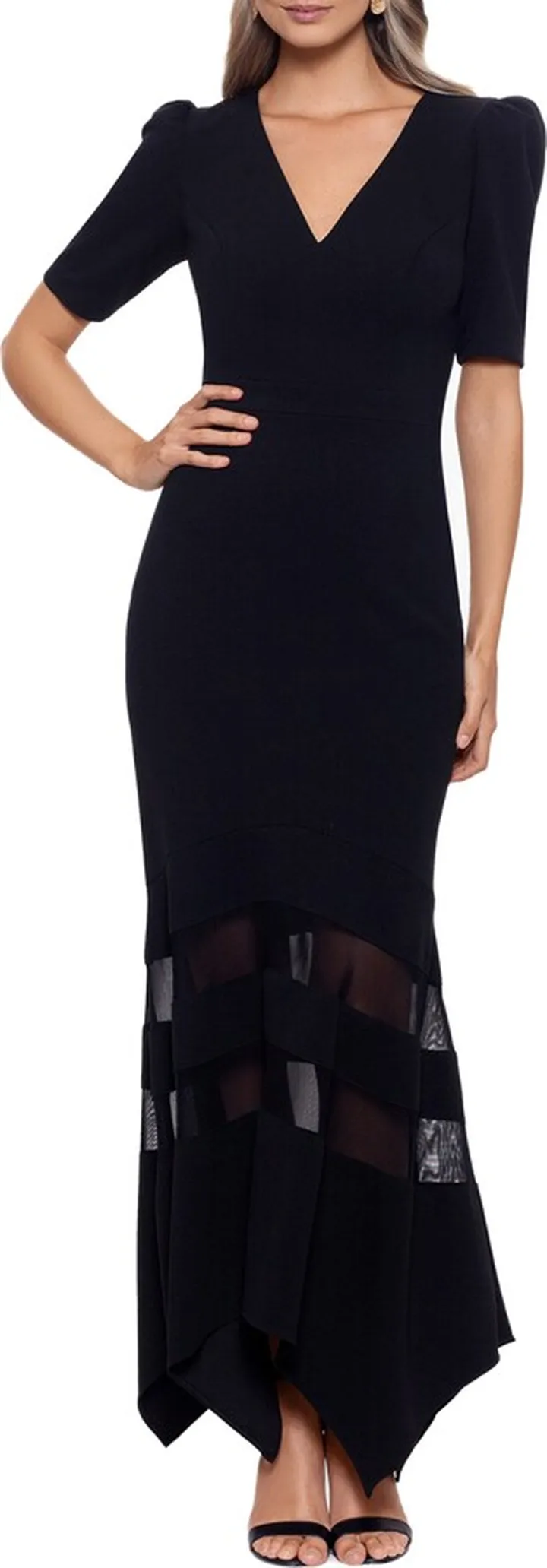 V-Neck Scuba Gown