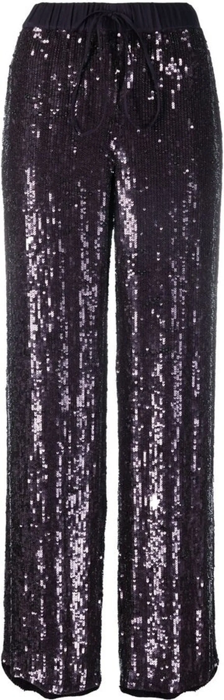 Sequin Straight-Leg Trousers