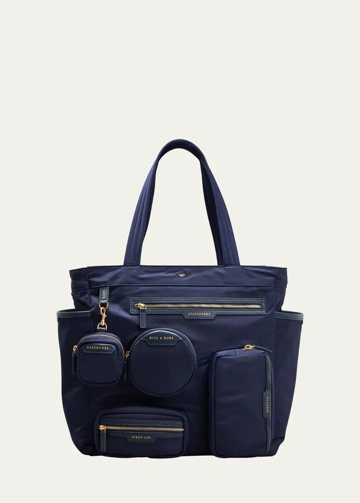 Working From Home Recycled Nylon Tote Bag