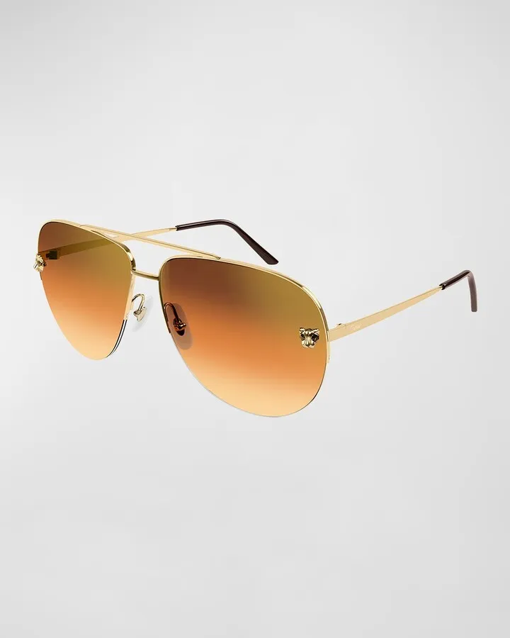 Panther Metal Aviator Sunglasses