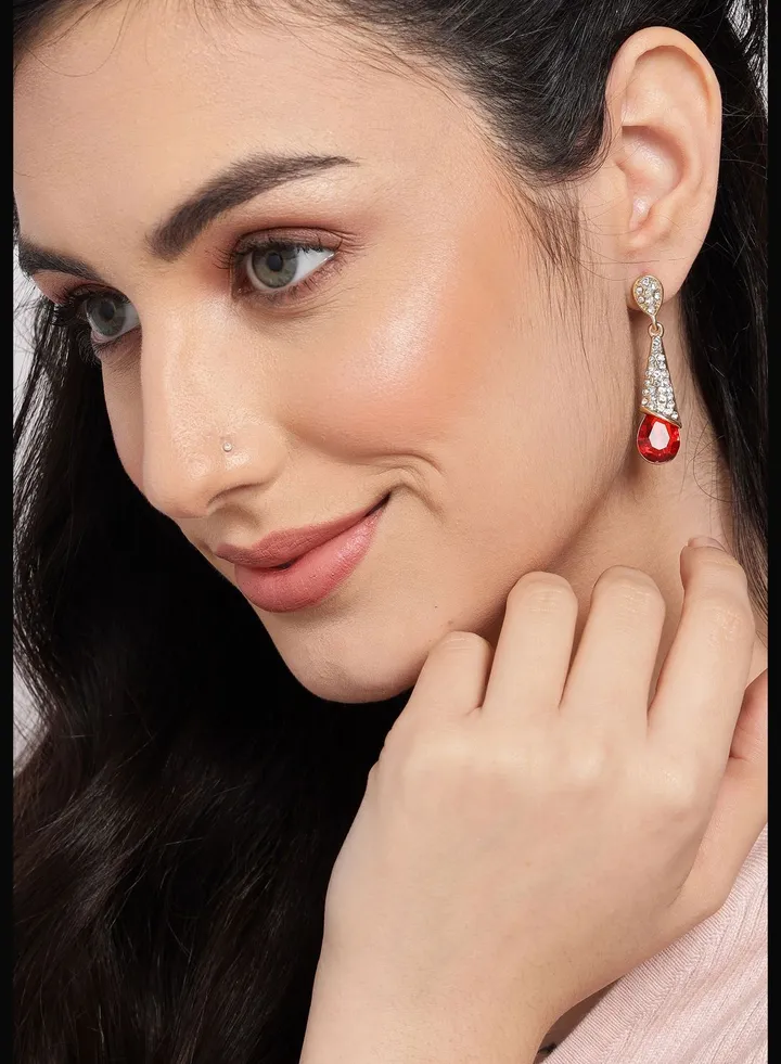 Gold Plated Desinger Party Earrings
