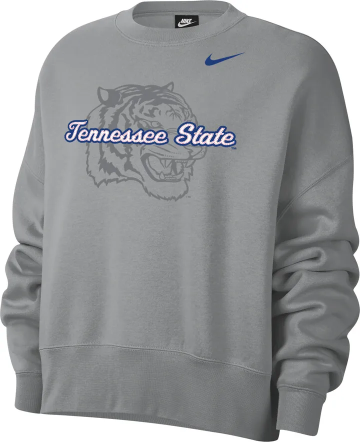 Nike Women's College (Tennessee State) Crew-Neck Sweatshirt in Grey