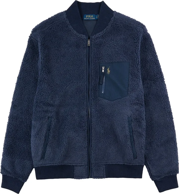 Polo Ralph Lauren Logo-embroidered Fleece Bomber Jacket