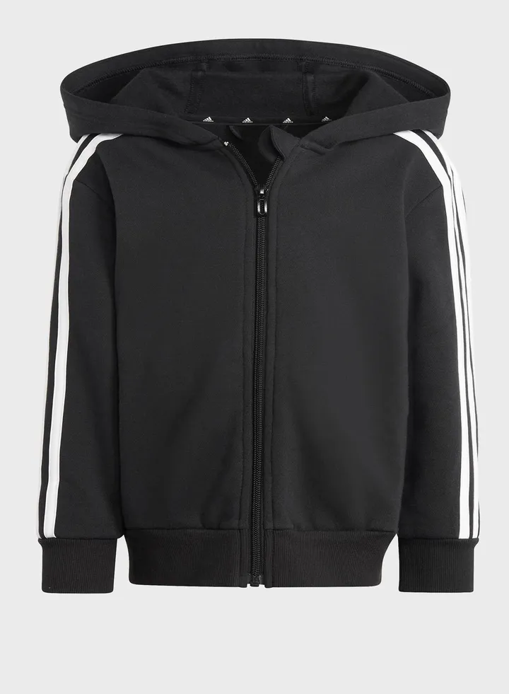 Essentials 3-Stripes Zip Hooded Jacket