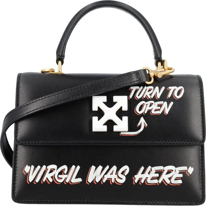 Off-White Jitney 14 Logo Plaque Tote Bag