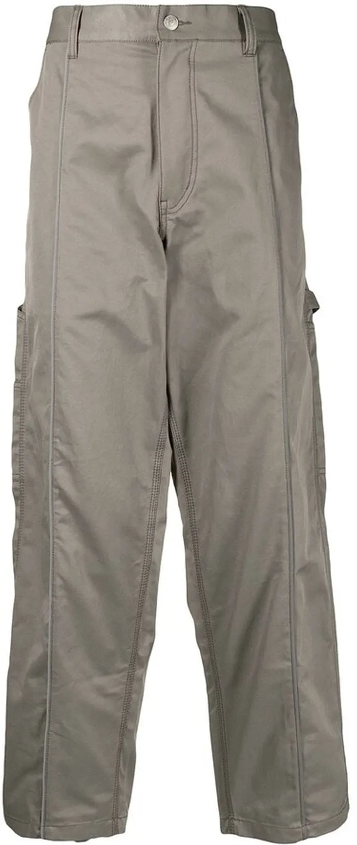 Wide-Leg Cargo Trousers