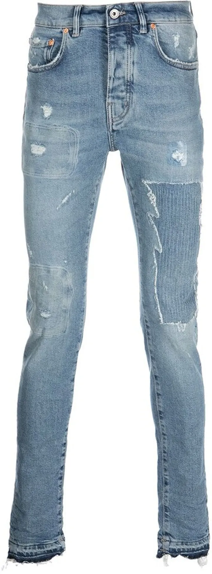 Heavy Repaired Skinny Jeans
