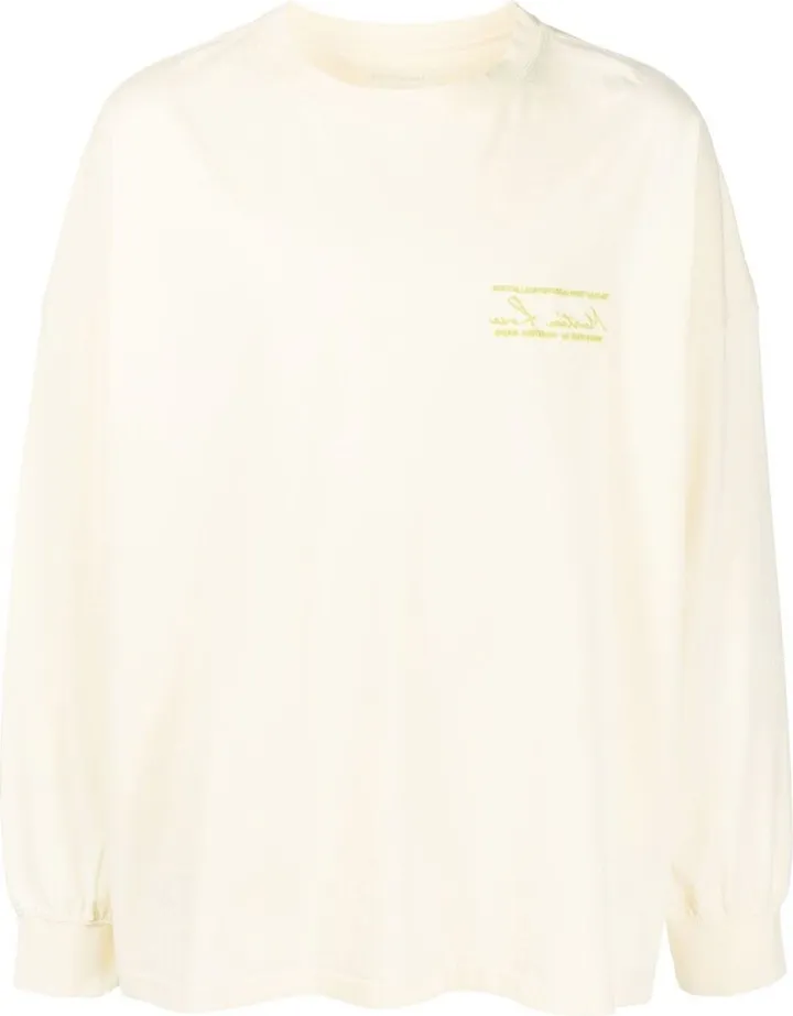 embroidered logo long-sleeve T-shirt