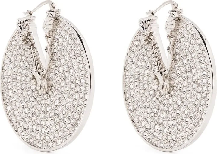 Crystal Virtus hoop earrings