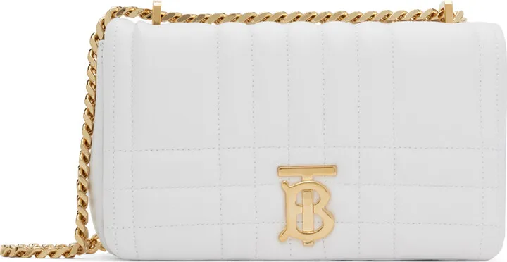 Burberry White Small Lola Bag