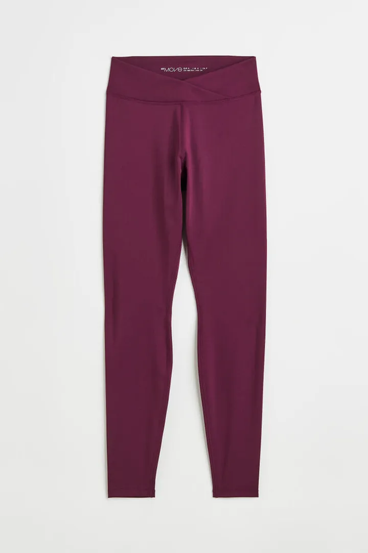 Wrapover-waist Sports Leggings
