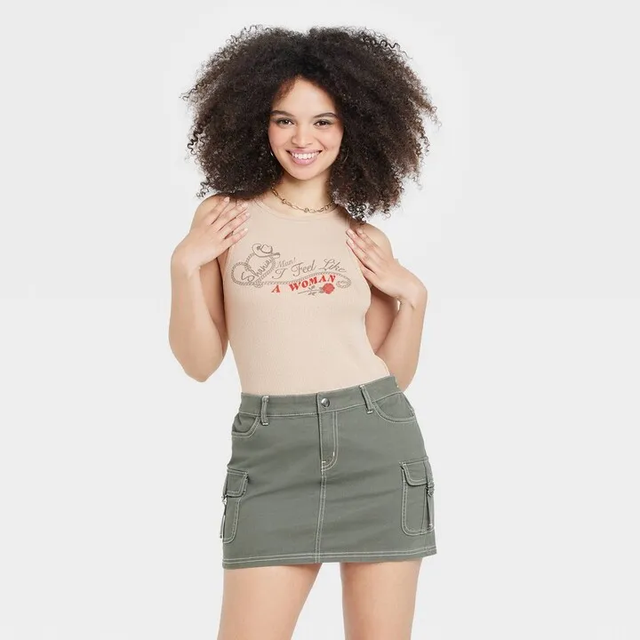 Women's Shania Twain Graphic Tank Top - Ivory XXL