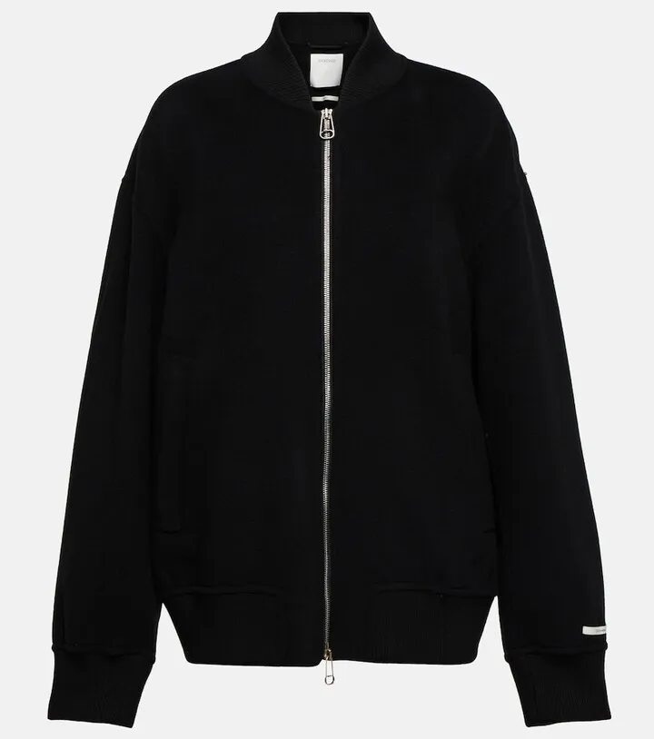 Wool bomber jacket
