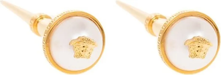Versace Medusa Plaque Spiked Stud Earrings