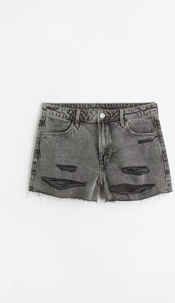 Cotton Denim Shorts