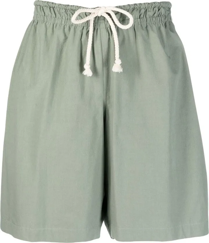 Drawstring-Waist Cotton Shorts