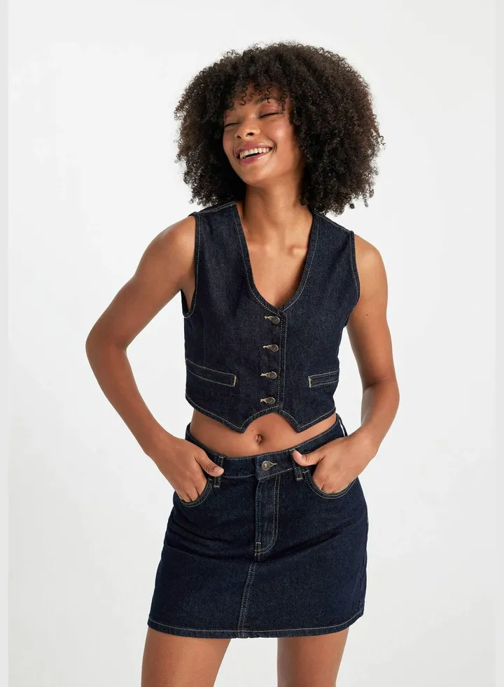 Woman Denim Vest