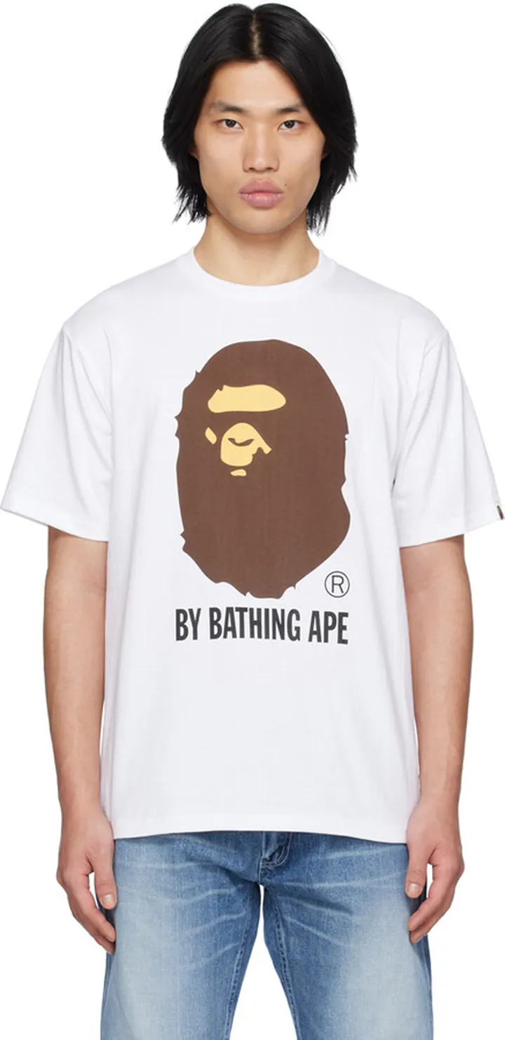 BAPE White Printed T-Shirt
