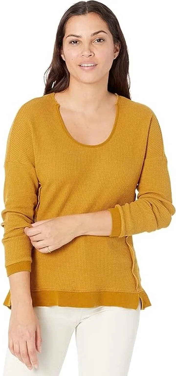 XCVI Gretchen V-Neck (Evergreen Heather) Women's Clothing