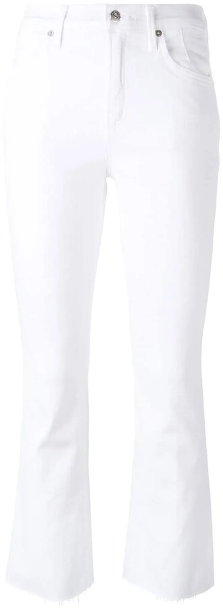 Cropped Kick Flare Trousers