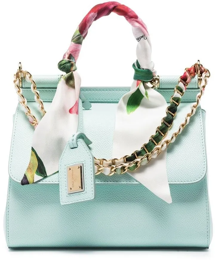 small Sicily scarf-detail shoulder bag