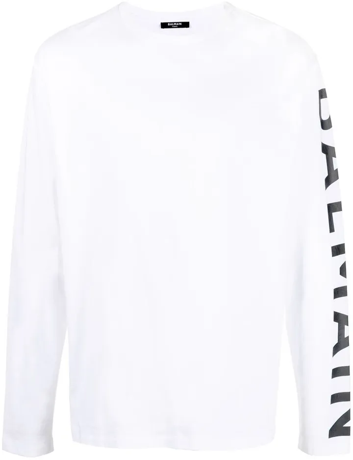 logo-print long-sleeved T-shirt