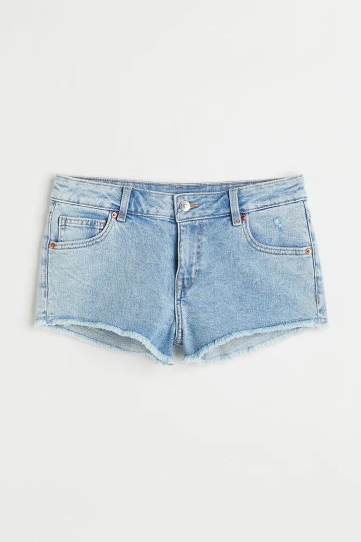 Low Waist Denim Shorts