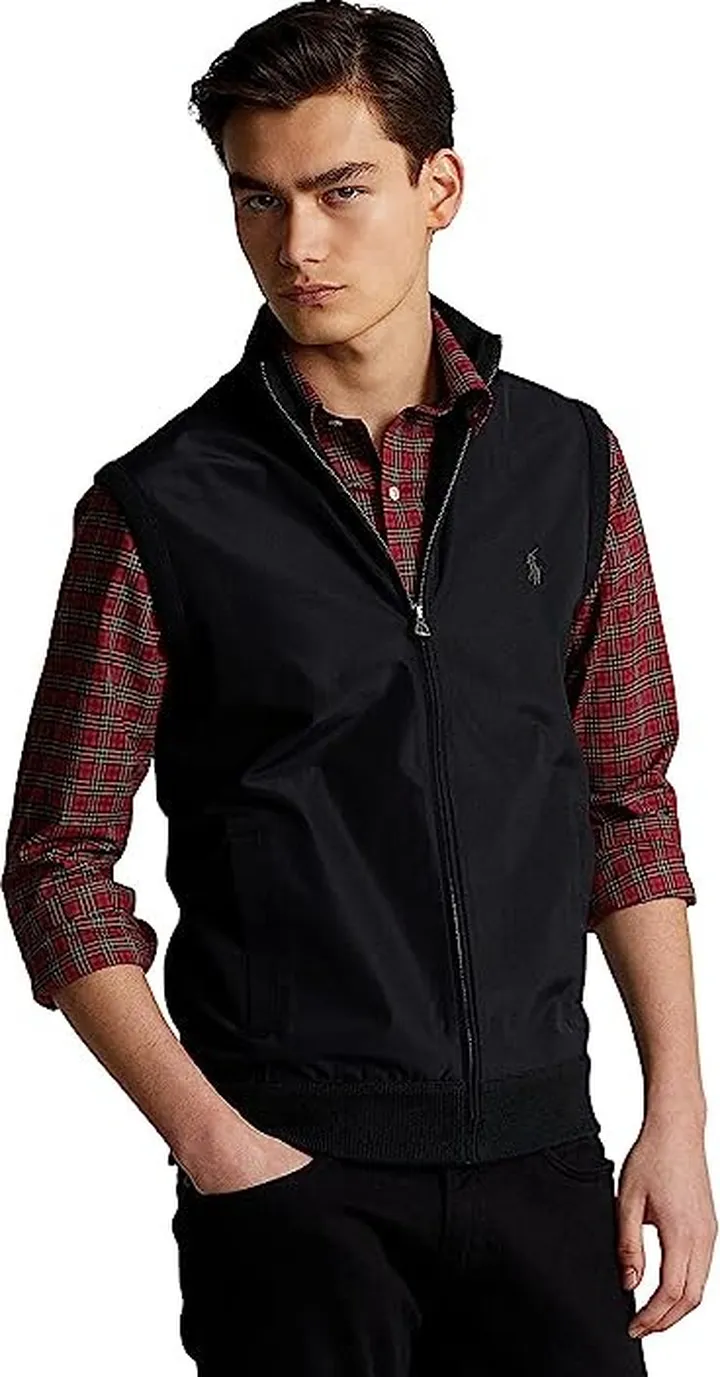 Polo Ralph Lauren Hybrid Sweater Vest (Polo Black) Men's Vest