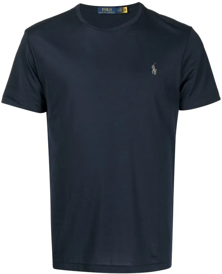 logo-embroidered T-shirt