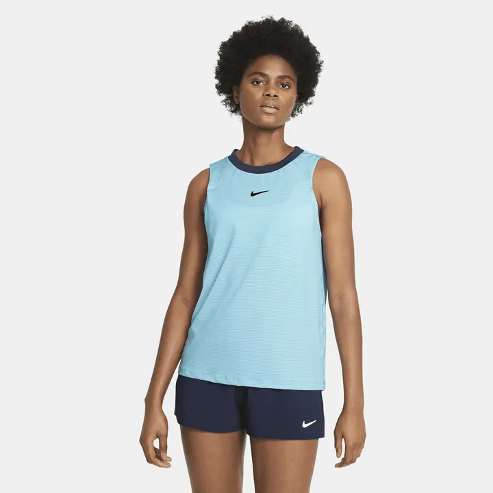 Nike Women's Court Advantage Tennis Tank Top in Blue