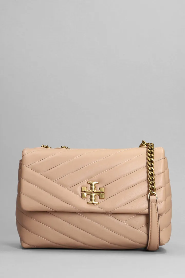 Kira Shoulder Bag In Beige Leather