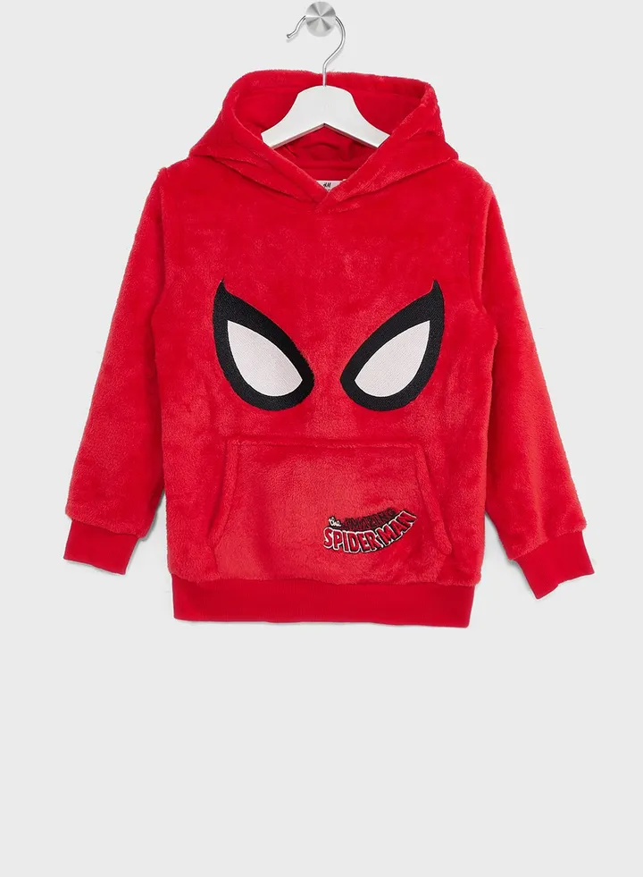 Kids Spiderman Print Hoodie