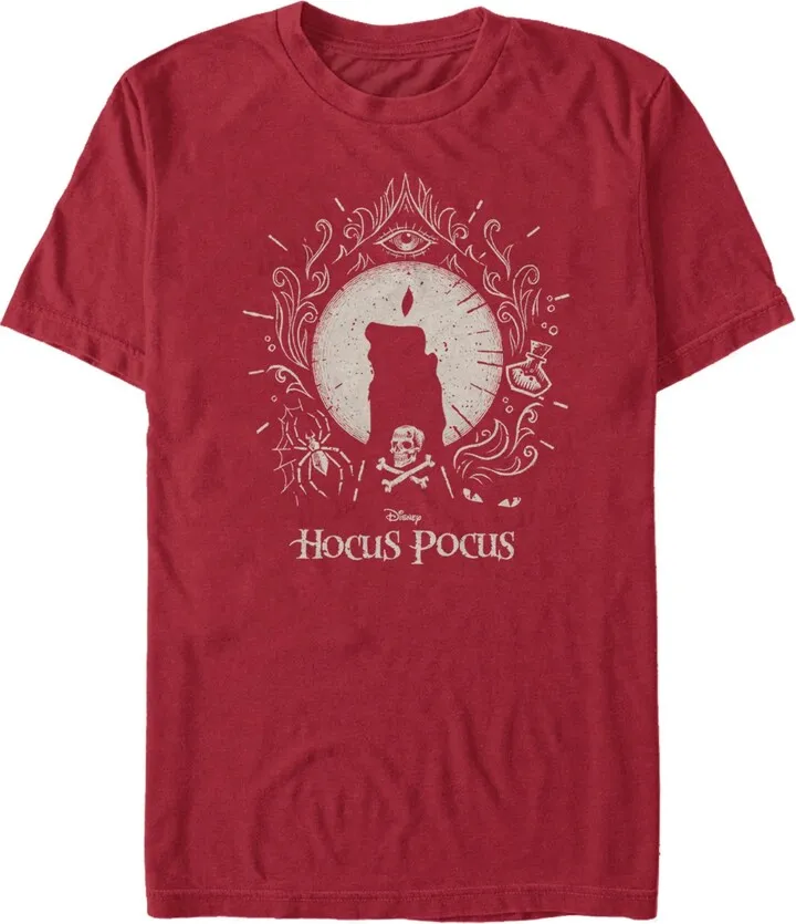 Men's Hocus Pocus Black Flame Short Sleeve T-shirt
