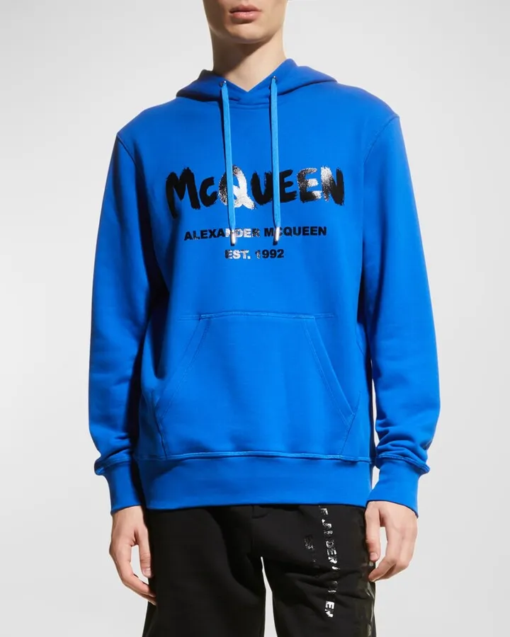 Men's Terry Graffiti Pullover Hoodie