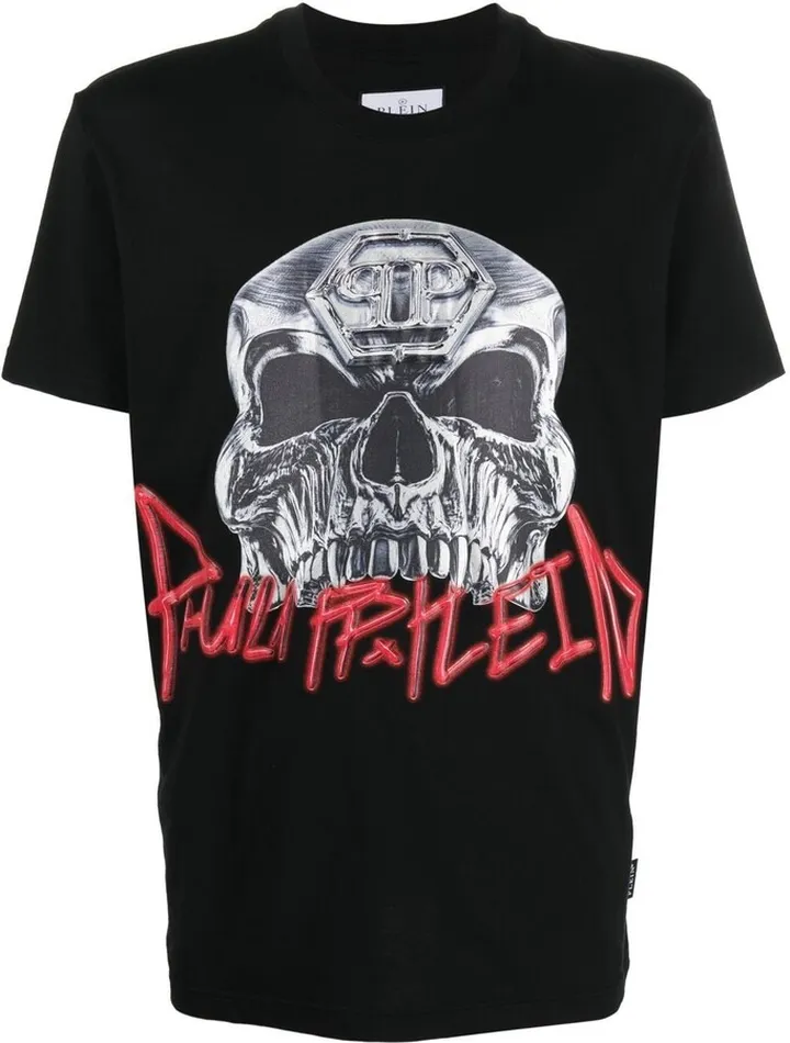 skull-print short-sleeve T-shirt