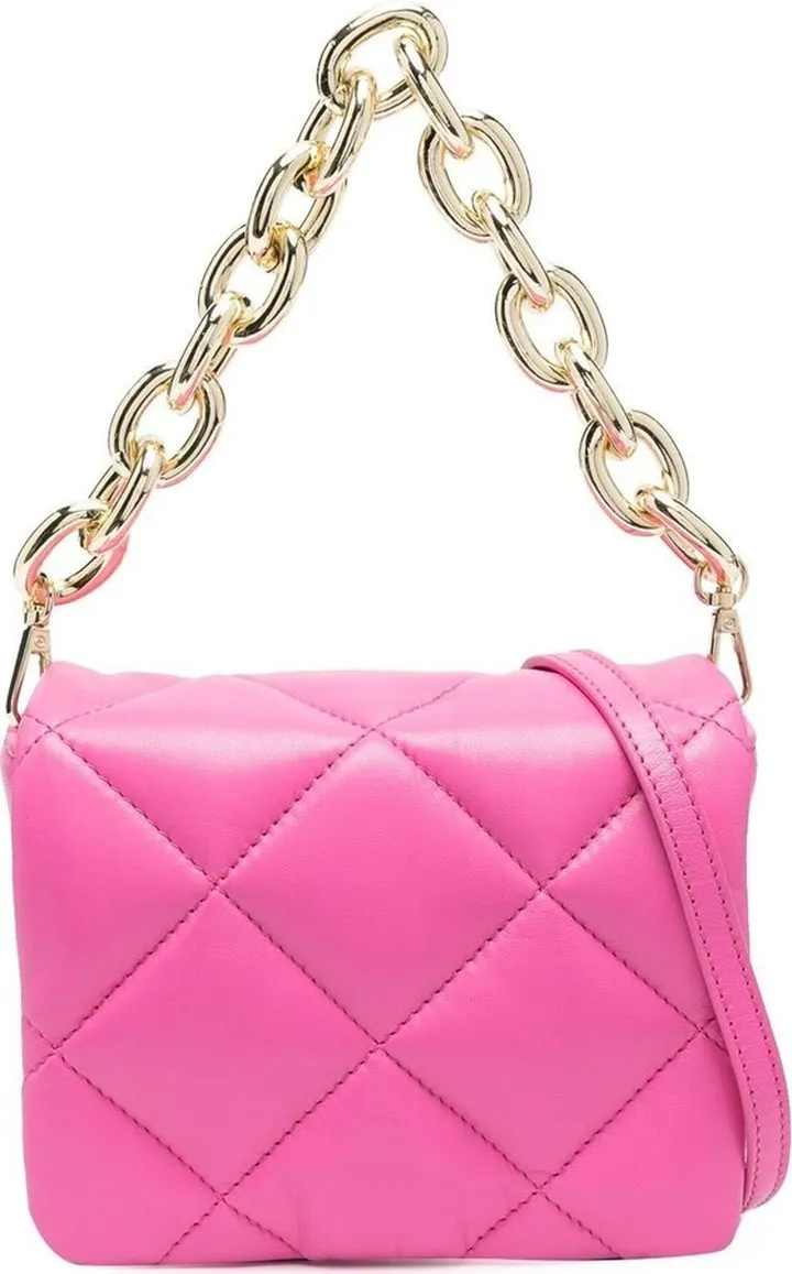 Quilted Chain-Detail Shoulder Bag