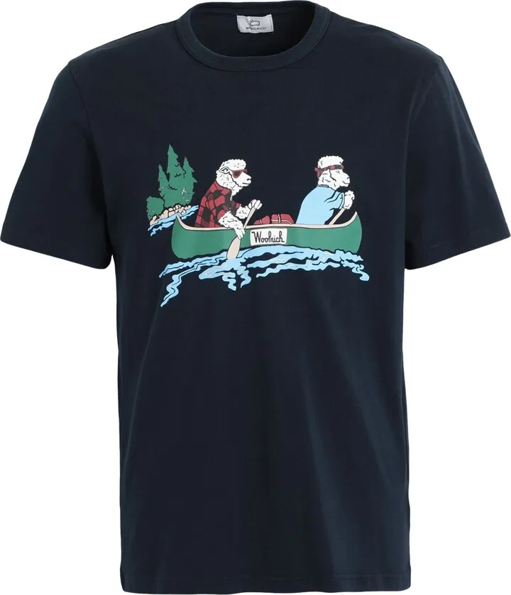 Animated Sheep Tee T-shirt Navy Blue