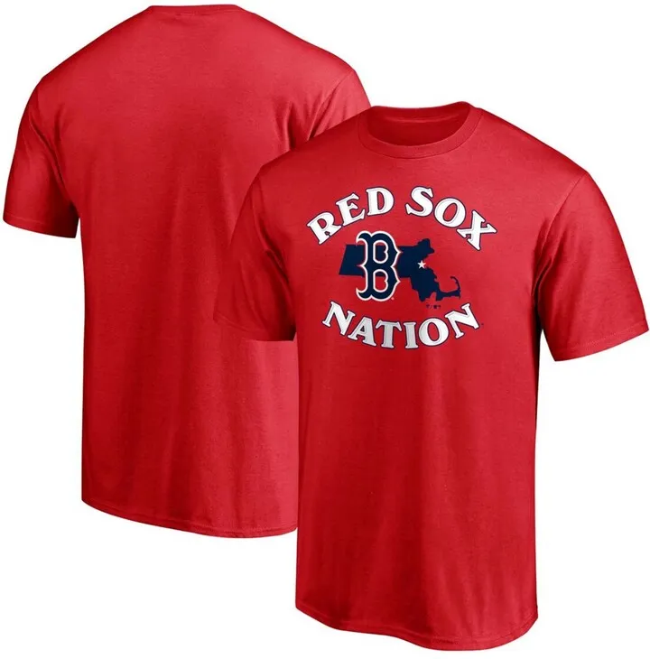 Men's Red Boston Red Sox Hometown Paint The Black T-shirt