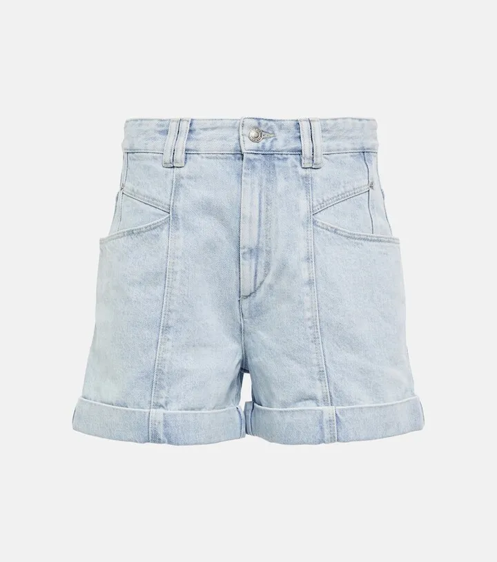 Vetanio high-rise denim shorts