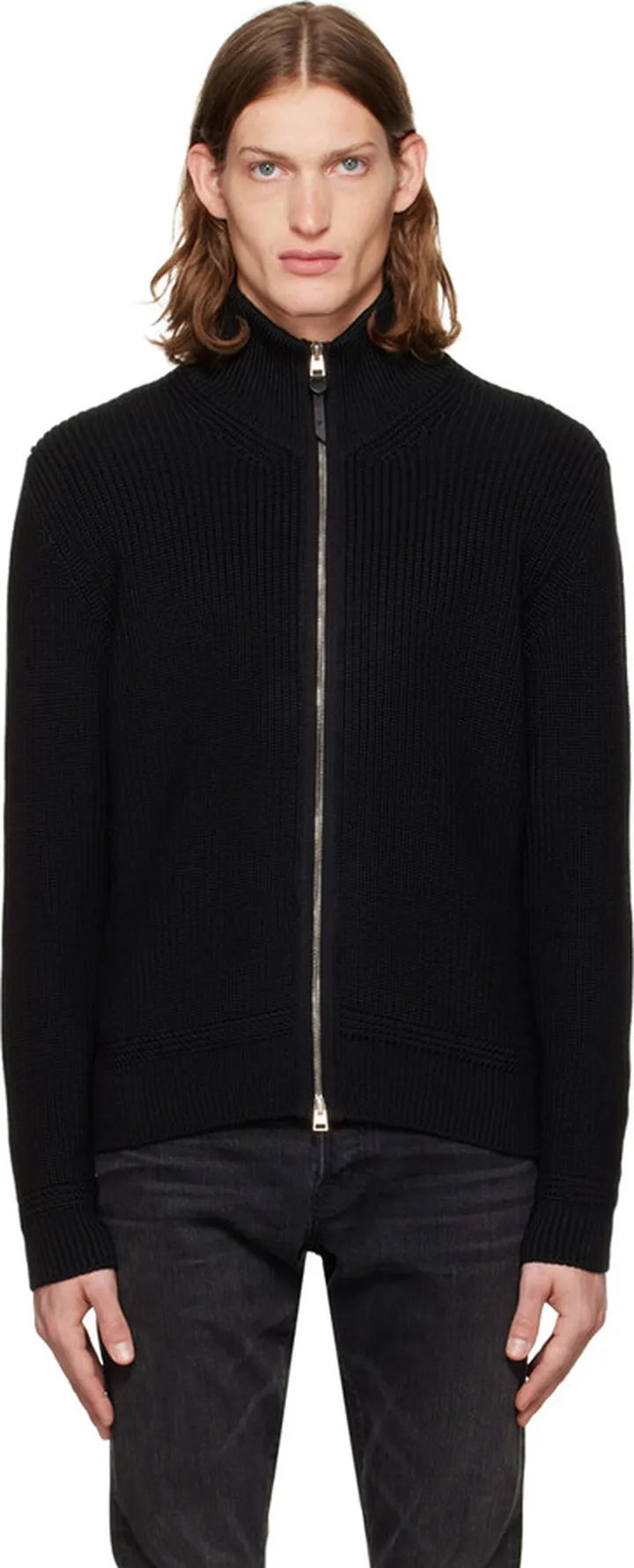 TOM FORD Black Zip Sweater
