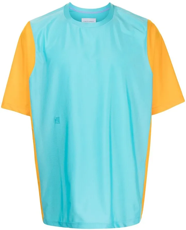 colour-block crewneck T-shirt