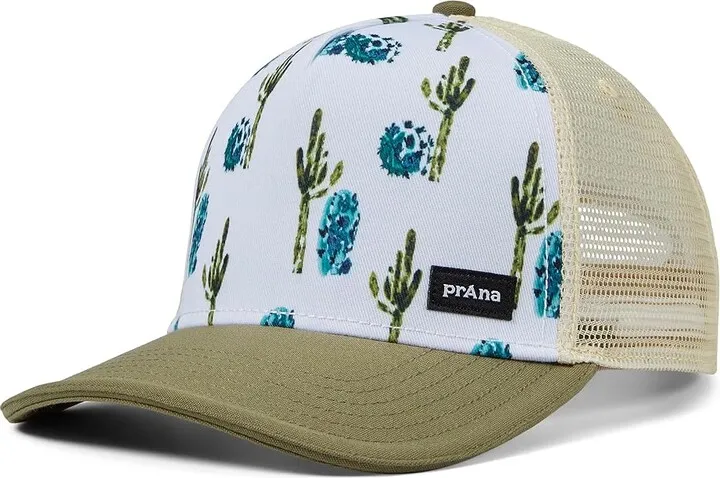 Prana Lower Pines Trucker (Rye Green Cactus) Caps