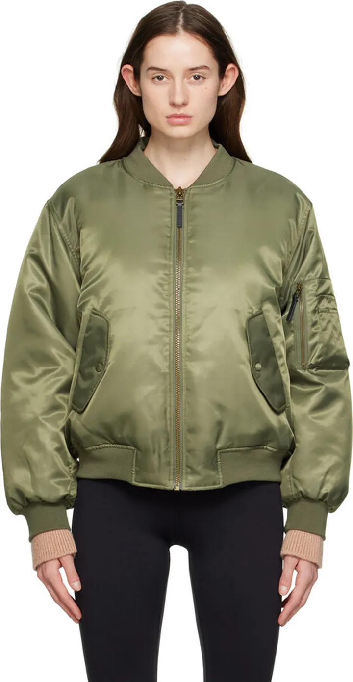 ANINE BING Khaki Leon Bomber Jacket