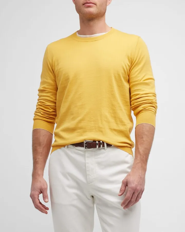 Men's Cotton Crewneck Sweater