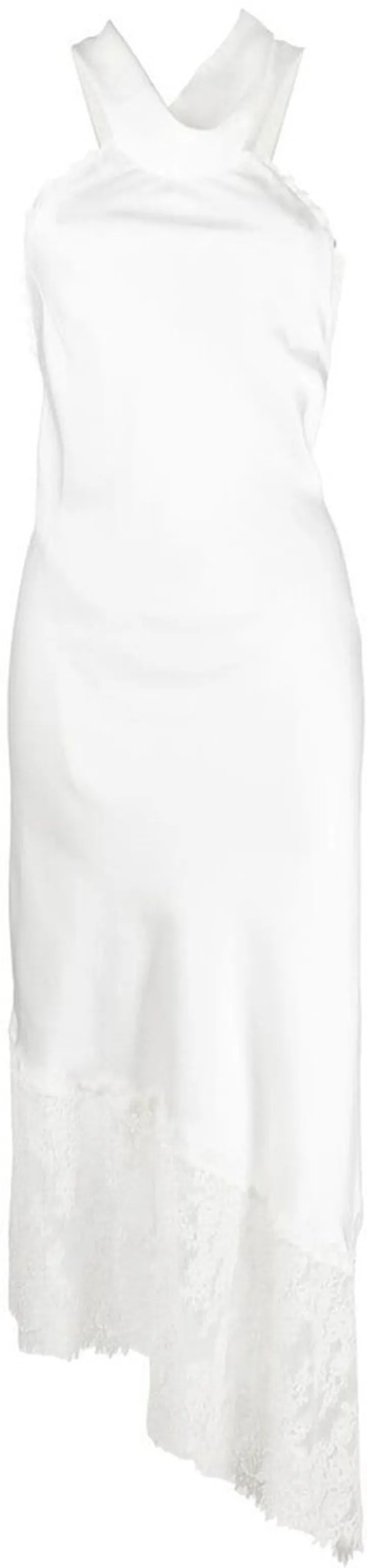 Floral-Lace Halterneck Dress